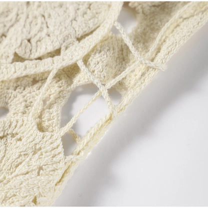 Vestido largo de punto con cuello halter y estampado floral, sexy, sin mangas y con espalda descubierta, estilo maxi, colección 2024. Ideal para la playa y las vacaciones.