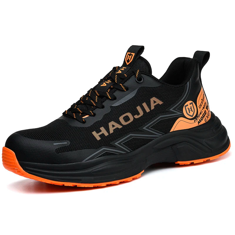 Zapatos de seguridad ligeros para hombre, antirotura, antipinchazos, zapatillas de trabajo, botas de seguridad protectoras, zapatos de trabajo con puntera de acero.