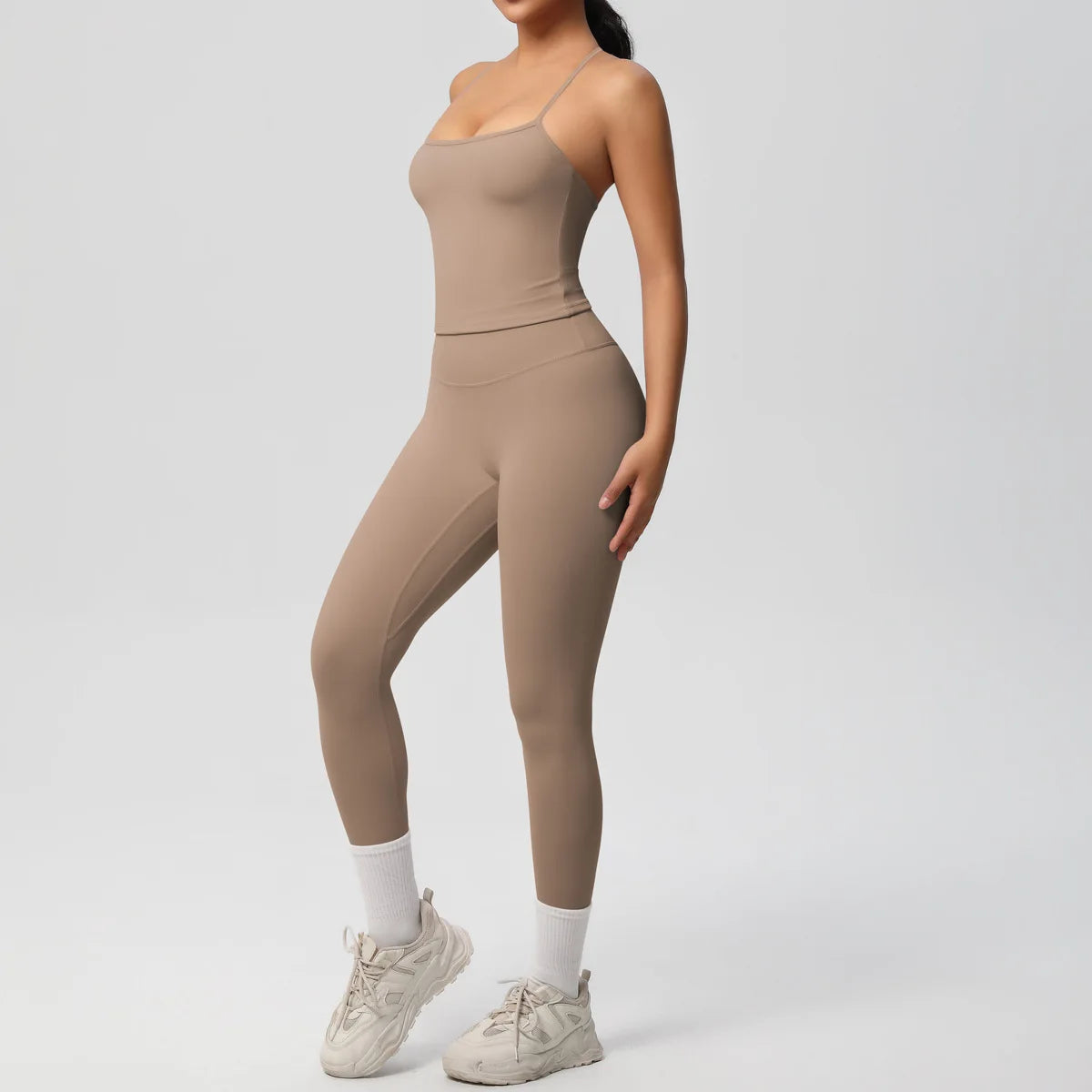 Conjunto de Ropa de Yoga para Mujer, Traje Deportivo, Ropa de Entrenamiento, Chaleco Deportivo sin Mangas, Conjunto de Gimnasio, Mono de Entrenamiento, Ropa Interior Deportiva, Ropa Deportiva