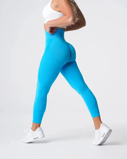 Nuevas mallas deportivas sin costuras con estampado moteado de contorno para mujer, suaves, para entrenamiento, fitness, yoga, cintura alta, ropa de gimnasio.