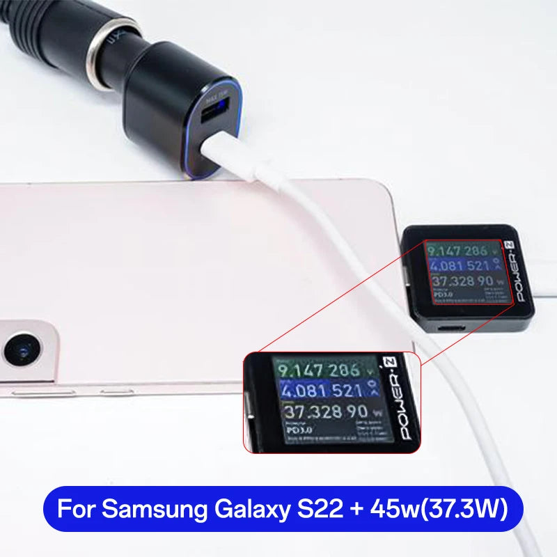 Cargador de coche original Samsung de 45 W, tipo C PD, carga rápida, Samsung S25, S24, S23 Ultra Plus, S22, S21 FE, A54, A55, Z Flip, Z Fold 7, 6, 5, 4