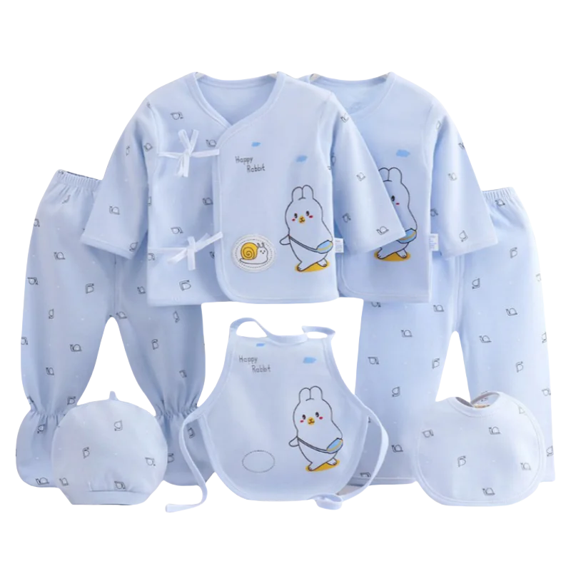Ropa para bebés niñas recién nacidas 100% algodón, conjunto de top, gorro, baberos y pantalones de 0 a 3 meses