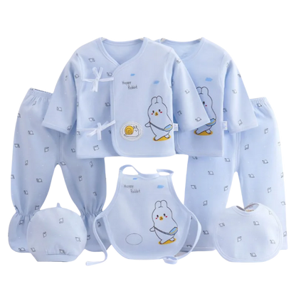 Ropa para bebés niñas recién nacidas 100% algodón, conjunto de top, gorro, baberos y pantalones de 0 a 3 meses