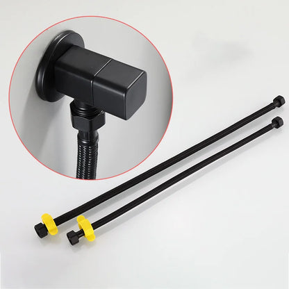 Manguera flexible trenzada de 50/60 cm para suministro de agua, grifo, calentador, conexión para inodoro, entrada de agua, cocina, baño, G1/2"