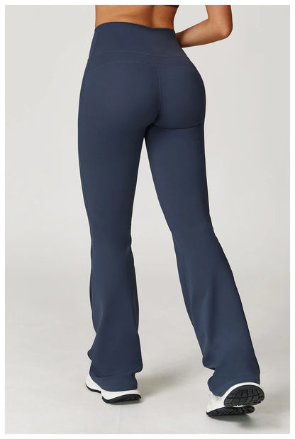 Leggings de impacto para mujer, pantalones de yoga acampanados, pantalones deportivos de yoga, ropa de gimnasio, ropa de entrenamiento, mallas, pantalones de pierna ancha, leggings acampanados