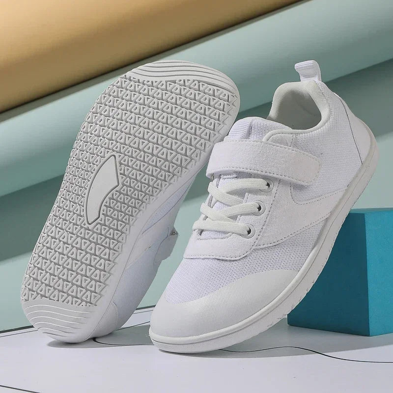 Zapatos descalzos para niños pequeños y grandes, zapatillas minimalistas anchas para niños y niñas, ligeros, de caída cero, planos naturales