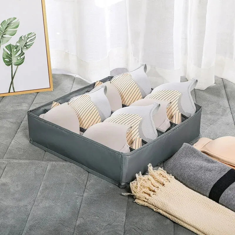 Caja organizadora para guardar ropa interior, calcetines, sujetadores y bragas, ideal para el hogar, el dormitorio y el armario.