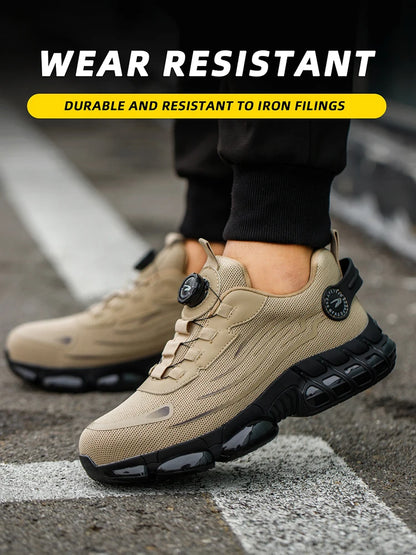 Work Safety Shoes Men Women Steel Toe Sneakers Air Cushion Indestructible Security Protection Safety Boots Size 47 48 Footwear
