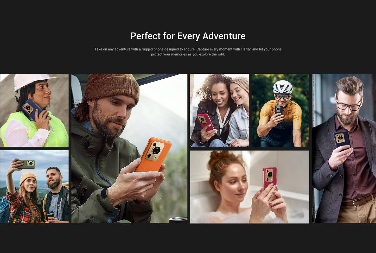 [Estreno mundial] Fossibot F112 PRO 5G Smartphone resistente, pantalla HD+ de 6,88", batería de 7150 mAh, 24 GB (8+16) + 256 GB, Android 14, cámara de 50 MP