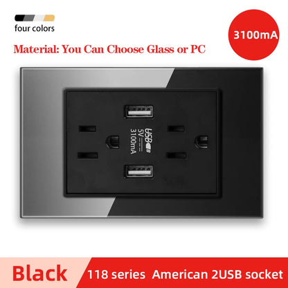 Adaptador de enchufe de pared USB Herepow serie 118 estándar estadounidense de Tailandia, tipo C, carga rápida de 3.1 A para electrodomésticos inteligentes Google Home