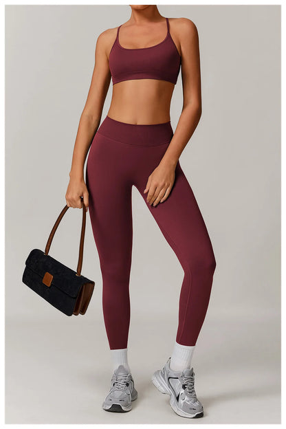 Conjunto de yoga deportivo sin costuras para mujer, 2 o 3 piezas, ropa deportiva para gimnasio, conjuntos de yoga para mujer, chándales, sujetador deportivo, leggings para gimnasio