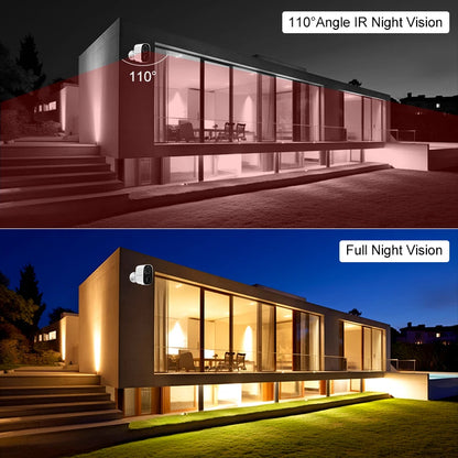 Cámaras de seguridad solares Vstarcam 2K inalámbricas para exteriores con batería, alarma de movimiento PIR, almacenamiento en la nube y audio bidireccional.