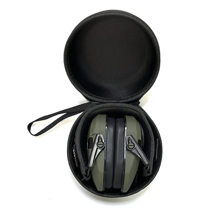 Orejeras tácticas de caza activa con estuche para disparar, protección auditiva electrónica, auriculares de caza con reducción de ruido
