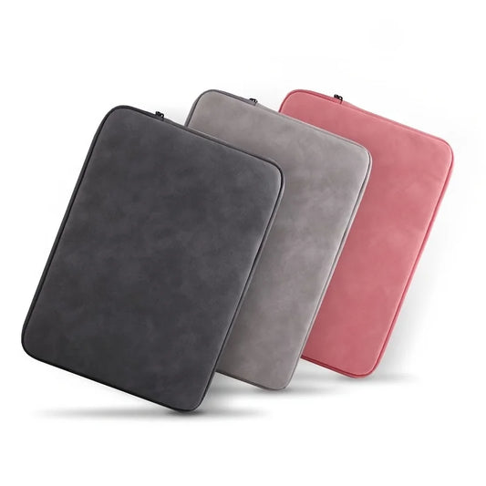 Funda protectora de piel sintética para portátil de 11, 13, 14 y 15 pulgadas, ideal para ordenador portátil o tableta. Estuche delgado para MacBook.