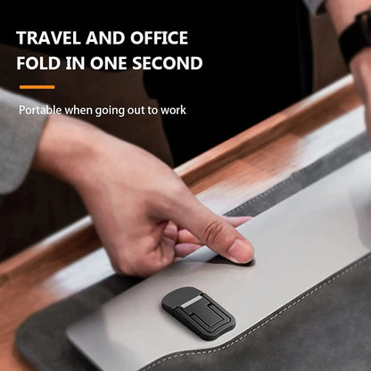 Soporte portátil para portátil con 2 ángulos ajustables, soporte plegable, elevador invisible para portátil Macbook, patas de soporte para portátil