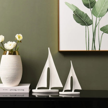 Escultura moderna para decoración del hogar, decoración de barcos, decoración de estatuas, esculturas y estatuas artísticas, decoración de la oficina en casa.
