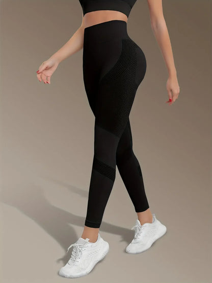 Women's High Waist Seamless Yoga Pants - Quick-Drying、Elastic Sports Pants，Suitable for fitness and training