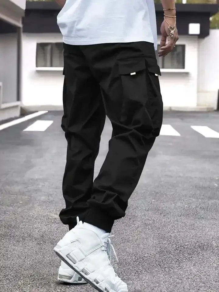 Retro Workwear Loose Sports Men's Casual Pants Straight Leg Trousers Spring Autumn Popular Long Pants Comfortable Fit