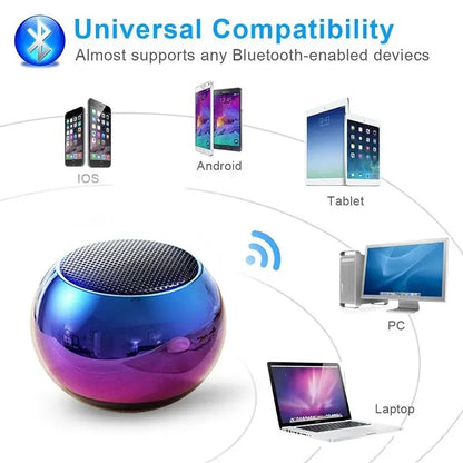 Altavoz Bluetooth inalámbrico M3 Flash, portátil, pequeño, de acero, metal, subwoofer pesado, para exteriores, minialtavoz Bluetooth pequeño