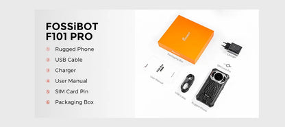 Teléfono inteligente resistente Fossibot F101Pro, 15 GB + 128 GB, Android 13, IP68, resistente al agua, batería de 10600 mAh, NFC, versión global