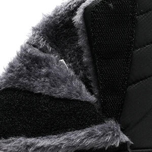 Nuevas botas de nieve de invierno para hombre, botas de terciopelo para exteriores para mujer, zapatos cálidos para caminar, zapatos de esquí impermeables, botas altas de algodón, zapatos de algodón grueso