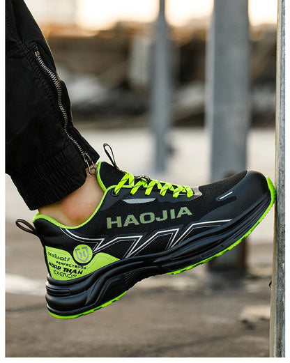 Zapatos de seguridad ligeros para hombre, antirotura, antipinchazos, zapatillas de trabajo, botas de seguridad protectoras, zapatos de trabajo con puntera de acero.