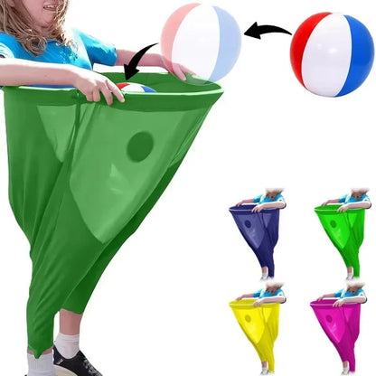 Divertido juego de fiesta al aire libre con accesorios para patio, pantalones de abuela regordetes, juego de atrapar pelotas, juegos familiares y fiesta, juego para padres e hijos, regalo