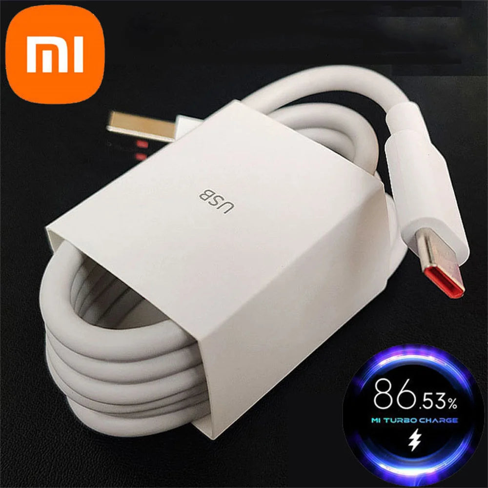 Cable de carga rápida USB tipo C original Xiaomi 6A 120W 90W 67W 55W 33W Turbo para Mi 14 13 12 11 Pro Redmi Note 12 11 T Pro POCO X4