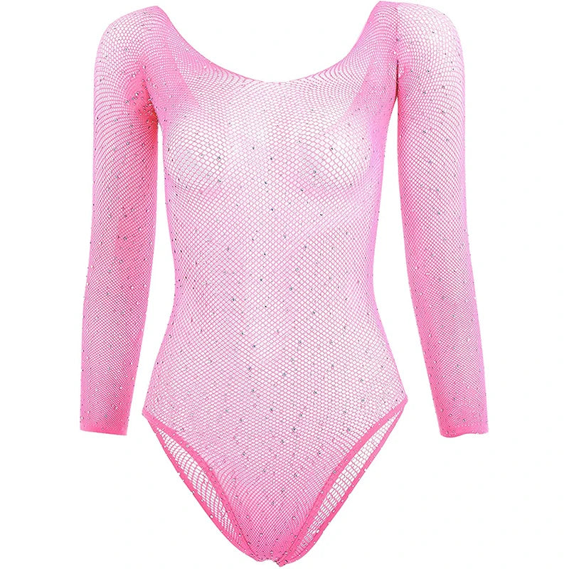 Bodys eróticos calientes, lencería sexy para mujer, diamantes de imitación para mujer, lencería sexy, medias de rejilla, trajes de cuerpo, disfraces sexys
