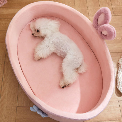 Cama desmontable para mascotas, lavable, suave, cómoda y cálida para las cuatro estaciones.