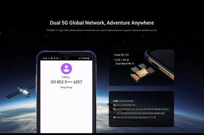 [Estreno mundial] Fossibot F112 PRO 5G Smartphone resistente, pantalla HD+ de 6,88", batería de 7150 mAh, 24 GB (8+16) + 256 GB, Android 14, cámara de 50 MP