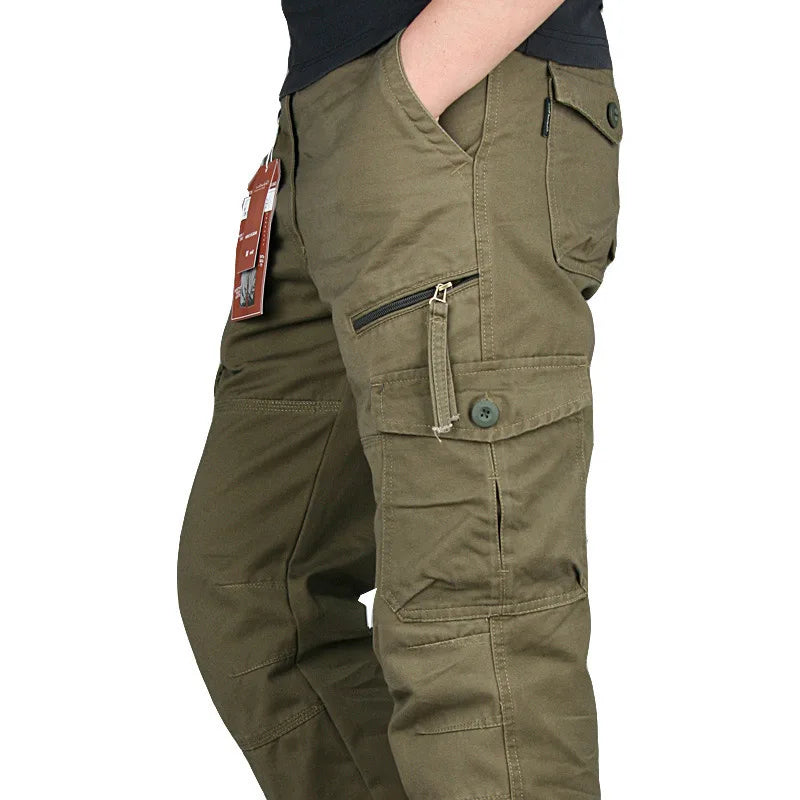 2025 New Autumn Cargo Pants Men Fashion Military Outdoors Man Trousers Long Warm Tactical Cotton Khaki Cargo Pants For Man