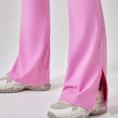 Leggings acampanados, pantalones de yoga para mujer, cintura alta, transpirables, de pierna ancha, ideales para gimnasio, deportes y danza.