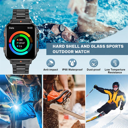FOXBOX 2025 - Reloj inteligente para hombre y mujer, de 1,95 pulgadas, con Bluetooth, llamadas, IP68, resistente al agua, deportivo y de fitness