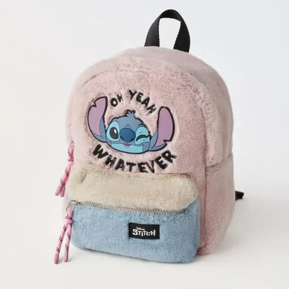 Mochila de moda con dibujos animados de Mickey Mouse de Disney, mochila escolar de lona de Minnie para mujer, mochila de gran capacidad a la moda, mochila para niñas