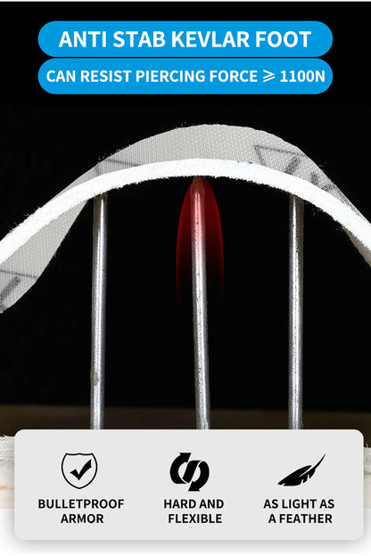 Nuevas botas de seguridad con hebilla giratoria para hombre, zapatillas de trabajo, botas para mujer, transpirables, con puntera de acero, resistentes a pinchazos.