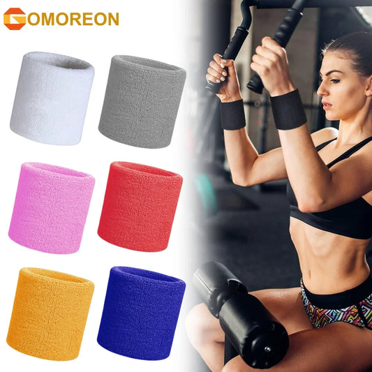 Pack de muñequeras deportivas multicolores únicas para baloncesto (negro, amarillo, blanco, azul, rosa, rojo y gris)