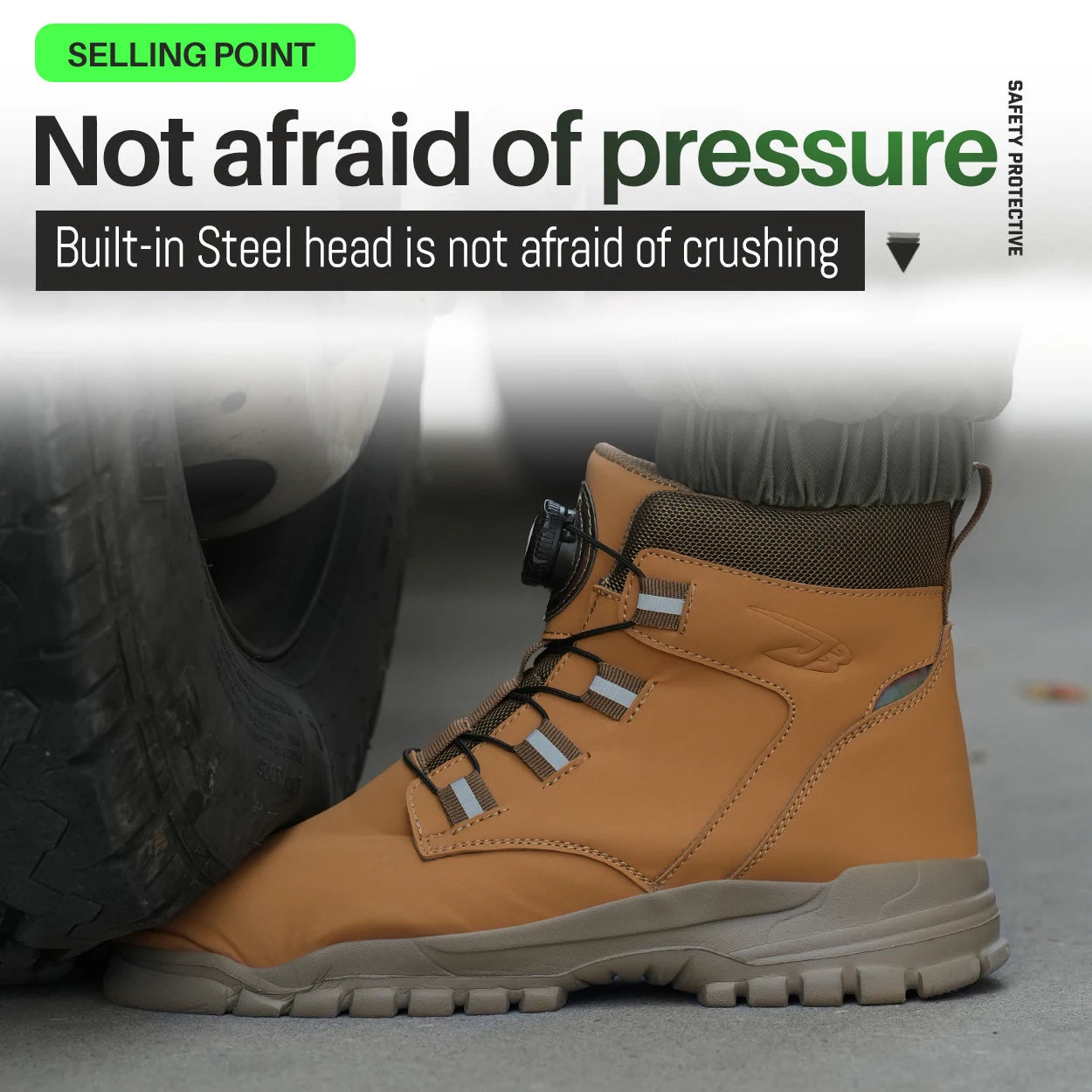 Botas de trabajo de seguridad de invierno para hombre y mujer, tallas 47 y 48, impermeables, ligeras, con puntera de acero, calzado de seguridad protector para hombre.