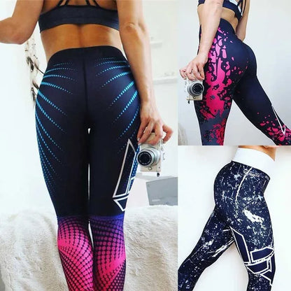 Pantalones de Yoga Impresos para Mujer, Mallas Deportivas Profesionales para Correr, Fitness, Gimnasio, Leggings Ajustados, Pantalones Tipo Lápiz.