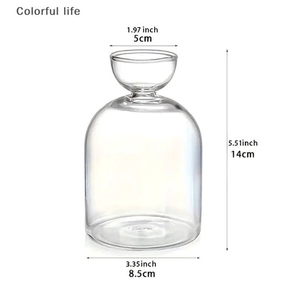 Kit de cultivo de semillas de vidrio para plantas, para amantes de la jardinería, para iniciar semillas de aguacate, jarrón de vidrio transparente.