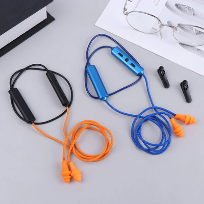 Tapones para los oídos con auriculares Bluetooth para el trabajo, supresión de ruido, protección auditiva, obras de construcción, líneas de producción y lugares ruidosos.