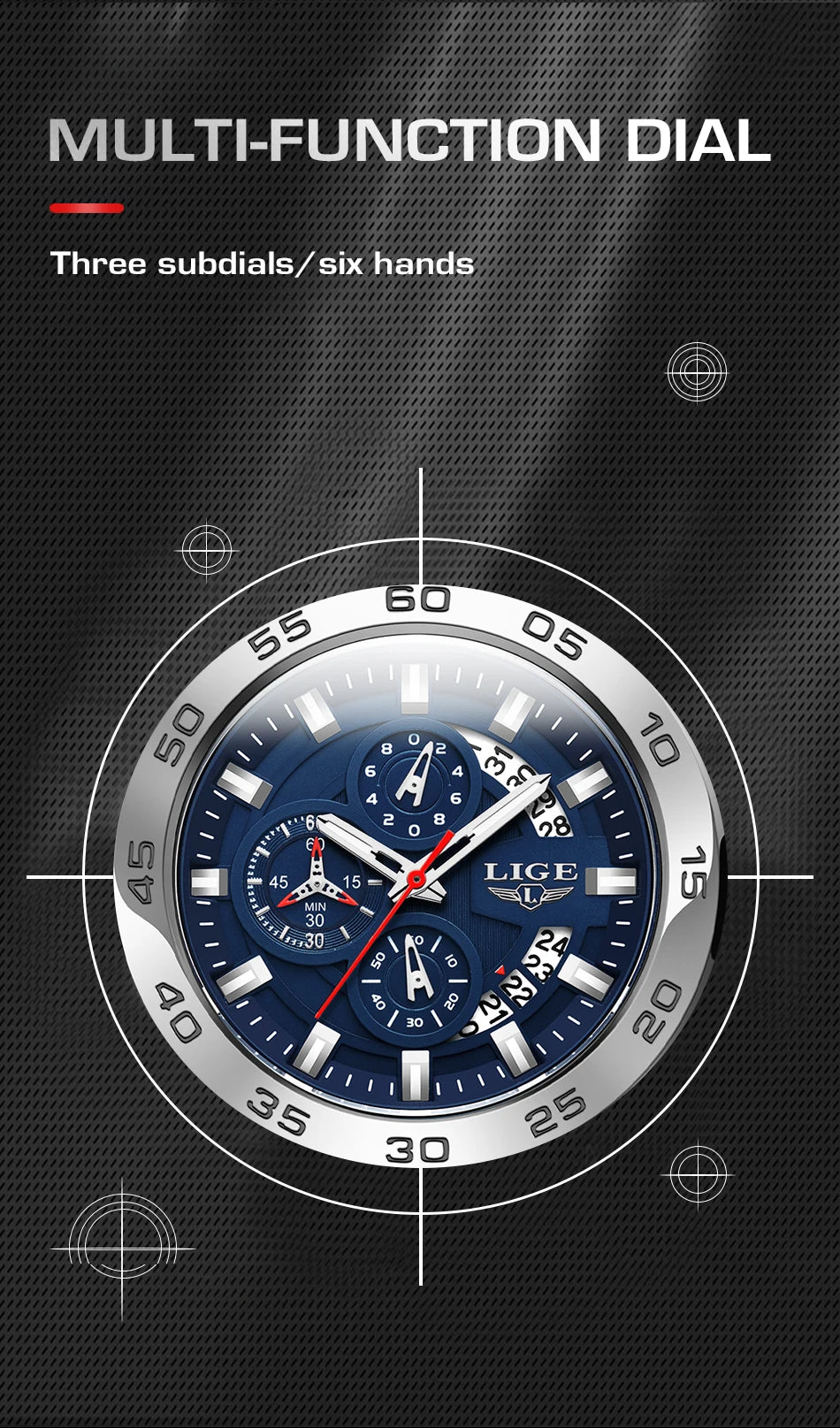 Relojes LIGE 2025 para hombre, nuevos, a la moda, con correa de silicona, sencillos, deportivos, militares, con fecha, resistentes al agua 50M, de cuarzo, para caballero, reloj + caja.