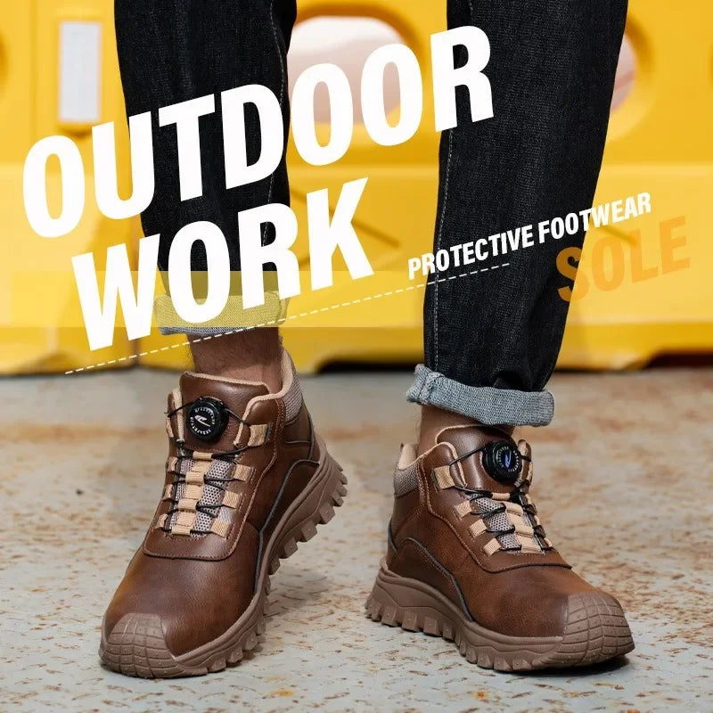 Zapatos de seguridad de 6 kV para hombre, modernos, con aislamiento, impermeables, antideslizantes, cómodos y transpirables.