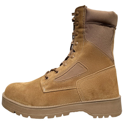 Botas tácticas de cuero para hombre, de nueva marca, para senderismo y actividades al aire libre. Botas transpirables hasta el tobillo.