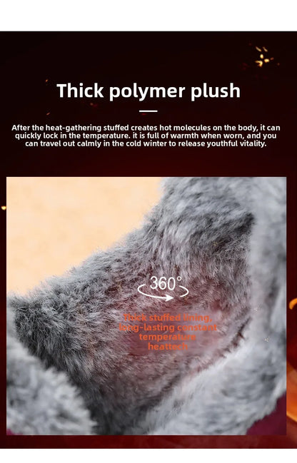 Zapatillas de deporte para hombre, botines de nieve de algodón cálido, zapatos casuales, zapatos de diseñador, botas de nieve impermeables, envío gratuito.