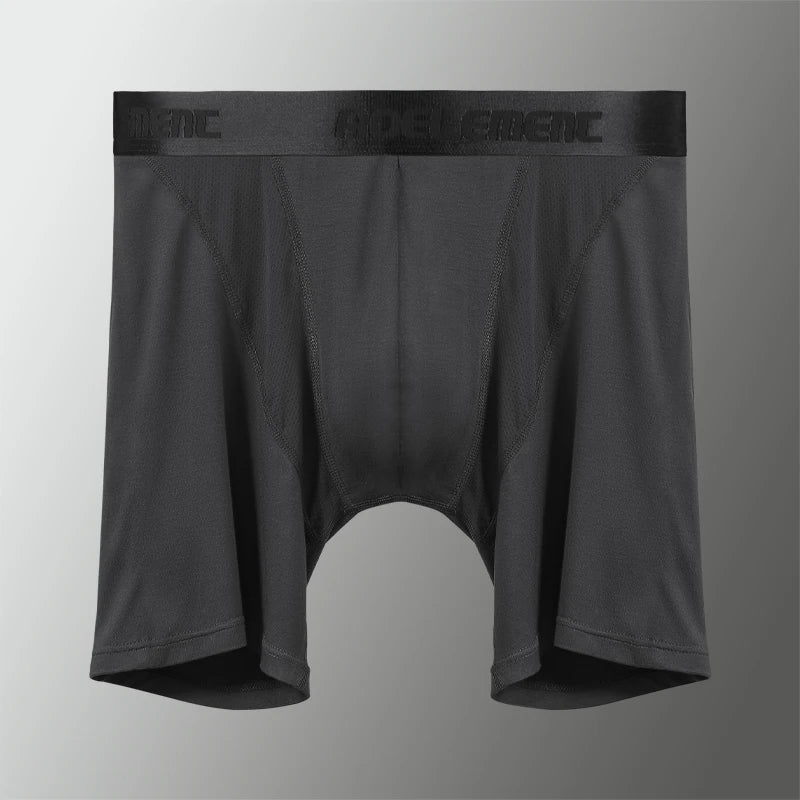 Calzoncillos bóxer deportivos para hombre, antidesgaste, de modal, profesionales, para correr, fitness, ajustados, de pierna larga y secado rápido.