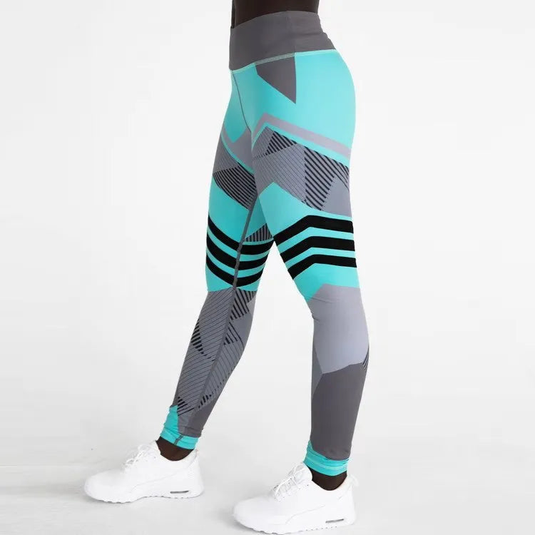 Pantalones de Yoga Impresos para Mujer, Mallas Deportivas Profesionales para Correr, Fitness, Gimnasio, Leggings Ajustados, Pantalones Tipo Lápiz.