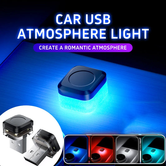 Nueva luz ambiental USB para interior de coche, luces de señal LED, lámpara de lectura automática, luces nocturnas decorativas, accesorios interiores