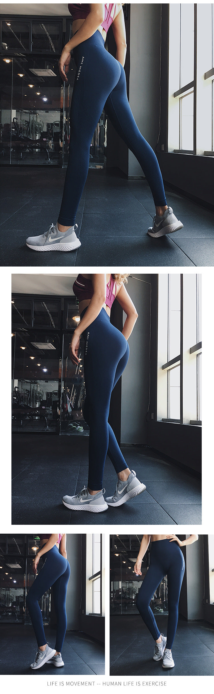 Pantalones de yoga sin costuras, leggings de cintura alta para gimnasio, deportivos, para mujer, mallas de fitness para mujer, mallas para correr con control de abdomen