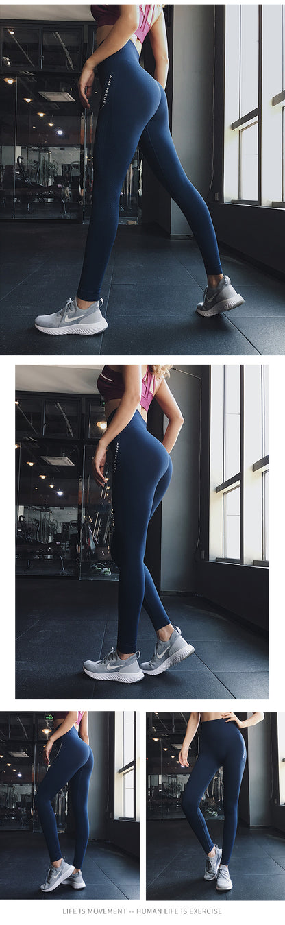 Pantalones de yoga sin costuras, leggings de cintura alta para gimnasio, deportivos, para mujer, mallas de fitness para mujer, mallas para correr con control de abdomen